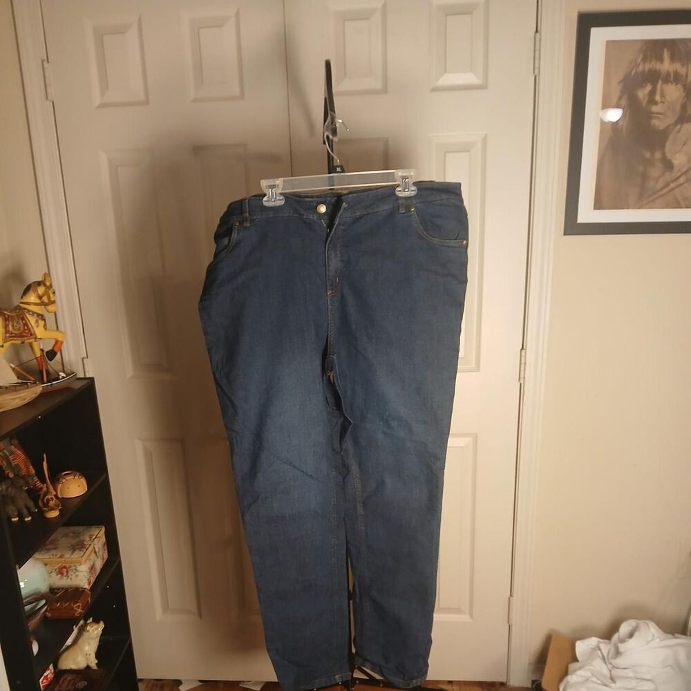 Woman-within Women's Blue and Navy Jeans